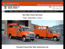 Tablet Screenshot of normarcranes.com